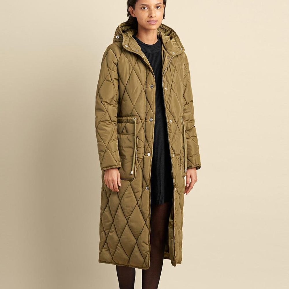 NWT Kenneth Cole Water resistant Hooded Puffer Insulated Anorak Coat